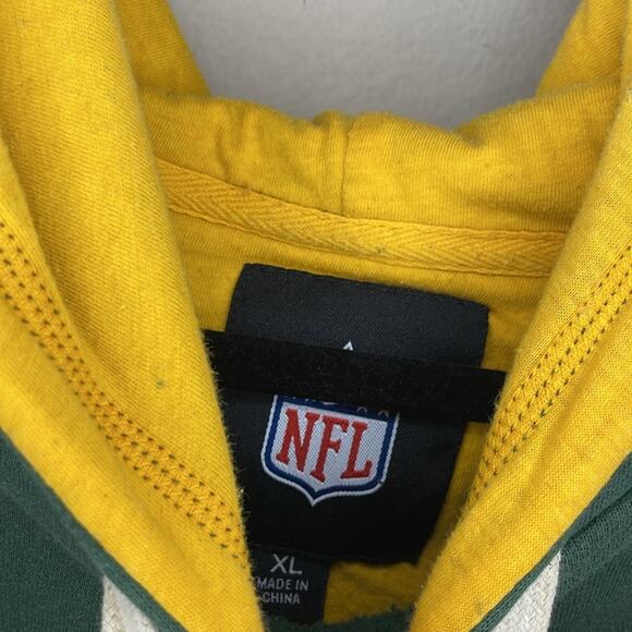 Vintage NFL Green Bay Packers Hoodie Embroidered Pullover Sweatshirt Men XL 90s - Picture 3 of 7
